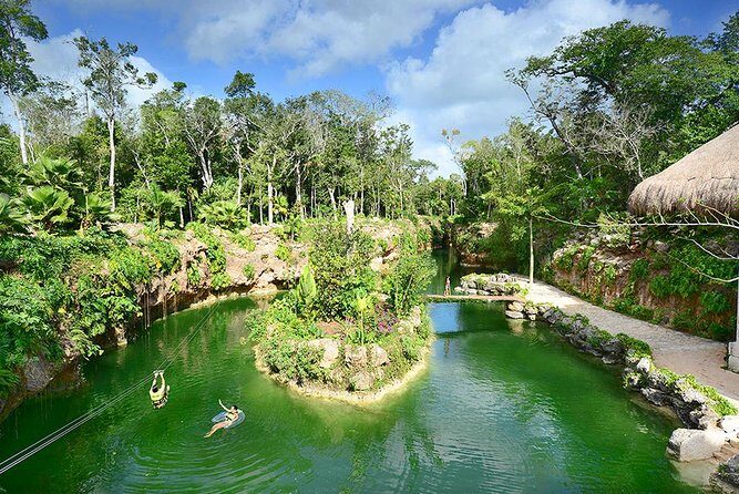 Sacred Adventure at Xenotes! 4 Different Cenotes + Round Transportation - Zip Lining and Rappelling: Fun With Real Body Requirements