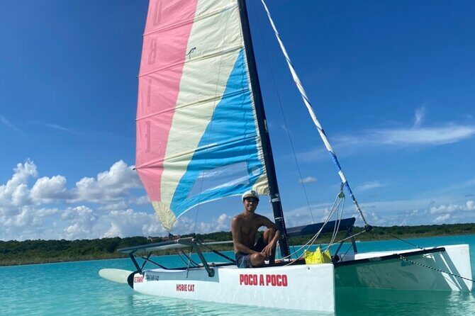 Sail away! Hobie Cat Tour Bacalar - The Boat: Hobie Cat Getaway and the “Fast but Safe” Feel