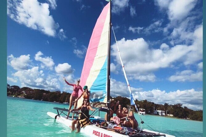 Sail away! Hobie Cat Tour Bacalar - Bird Island: Quiet Water and the Best Peace-and-Views Trade
