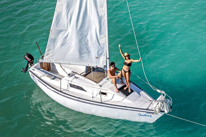 Sailboat tour across the seven colors lagoon in Bacalar - Black Cenote (Witch Cenote): Darker Water, Different Mood