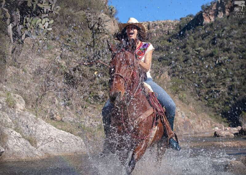 San Miguel Allende: Half-Day Horseback Riding Adventure - Cliff rest stops, canyon views, and the long descent back to the river