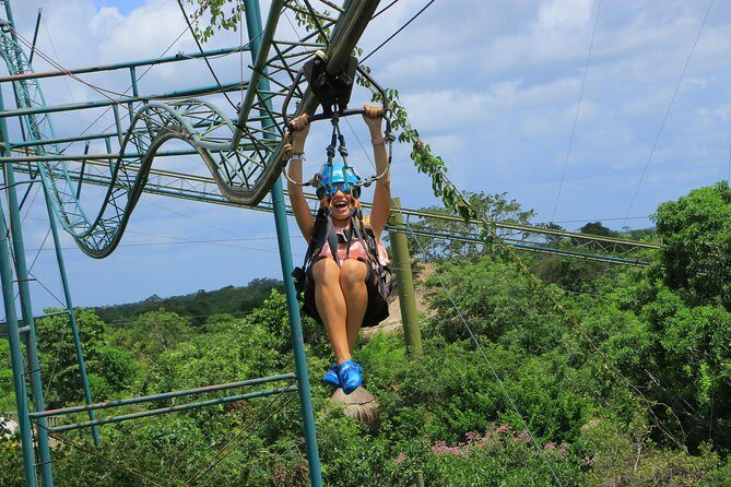 Selvatica Adventure Park ATV and Ziplines in Cancun and Riviera Maya - Stop 1: The Treetop 10 Zipline Circuit + AquaZip Option