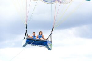 Skyrider Parasailing Tour with Panoramic View of Cancun - On the boat: life jacket, instructions, and what happens before takeoff