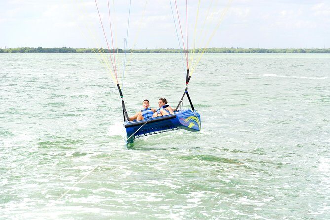 Skyrider Parasailing Tour with Panoramic View of Cancun - Getting back down: smooth landing and the option to go splash