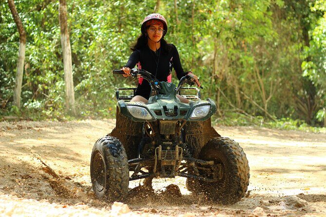 Solo ATV 4 Ziplines, Lunch, Transportation and Tequila Tasting - What to wear and pack: closed shoes, scarves, and cenote-ready extras