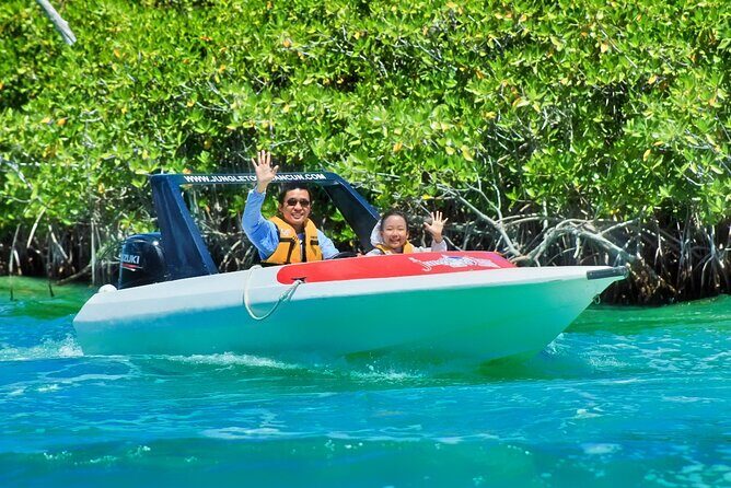 Speedboat across the Mangroves & Snorkel with Jet Ski Rental - Getting to Puerto Maya: close to the action, but no hotel pickup