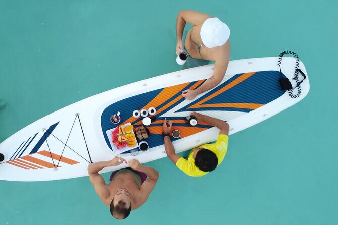 Sunrise on Paddleboard with breakfast in the lagoon of 7 colors - The 7-Color Lagoon: Seeing More Than Photos