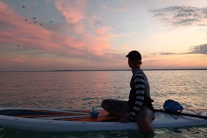 Sunrise on Paddleboard with breakfast in the lagoon of 7 colors - Black Cenote Visit and the Ecosystem-Safe Mindset