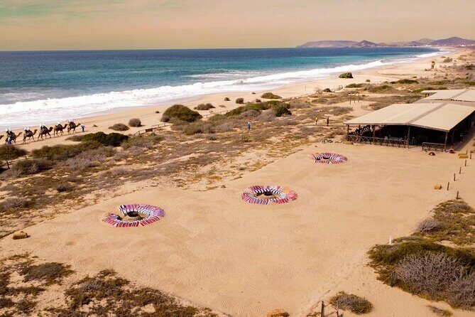 Sunset beach Camel ride with Mexican Buffet and Tequila Tasting - Mexican buffet lunch: included, filling, and best when you manage the conditions