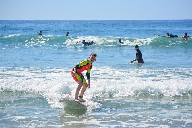 Surf Lessons at Cerritos - What happens in the water: from first pop-up to bigger sets