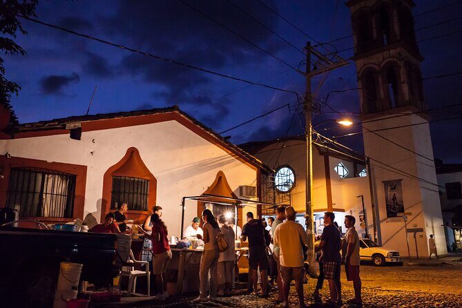 Taco Adventure Evening Food Tour with Vallarta Food Tours - Your food stops: fish at Mariscos el Guero, stuffed peppers at Mariscos Cisneros, and marlin nearby