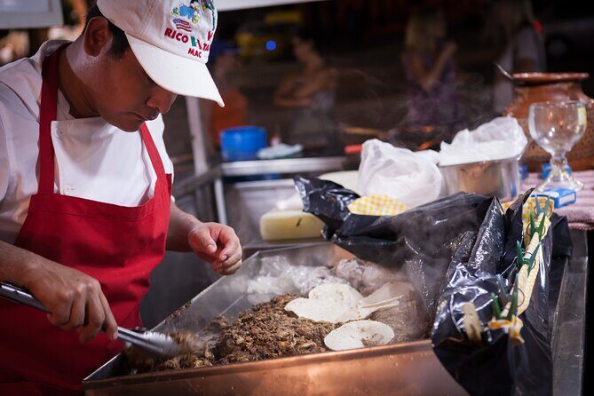 Tacos and Tequila Walking Tour with Taste of Miguel - The Food Stops: Fish Taco, Beef Taco, Taco Stand, and Dessert