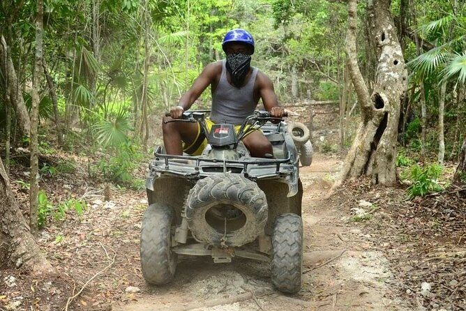 Tequila Tasting, Horseback Riding,ATV, Ziplines Cenote and Lunch - Zip line circuit: fun for first-timers, don’t count on your phone