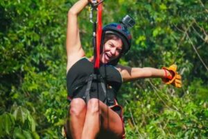The Original Cozumel Zipline Adventure - The 2400 ft, 6-tower circuit: what the zipline route is like