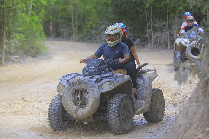 Top ATV's in Mexico includes Cenote, Ziplines, snack & transport. - Getting to the jungle: pickup windows and the real time commitment