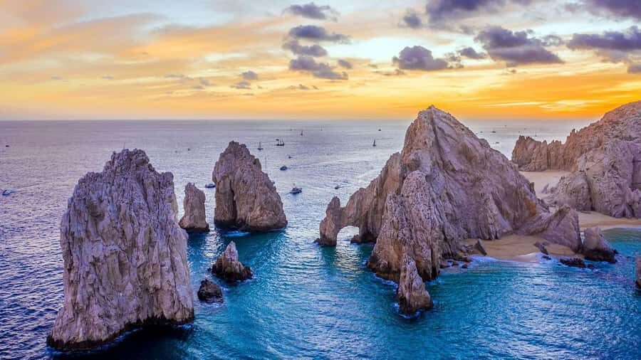 Tour the Arch of Cabo San Lucas and head down to Playa del Amor - Entering Land’s End from a small shared boat