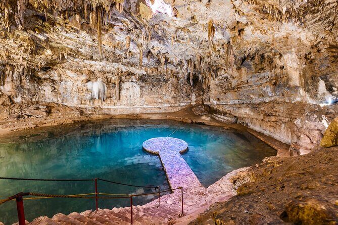 Tour Valladolid, Cenote Suytun and Cenote Oxman from Mérida - Suytun Cenote: cavern swimming, life jacket safety, and purification ritual timing