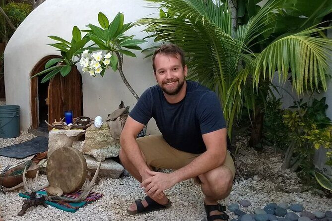 Traditional and ancestral Temazcal experience - What happens after: the garden shower, fruits, and guacamole