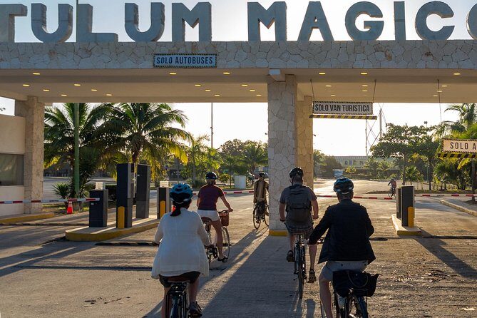 Tulum Bike Tour Tulum Maya Ruins Cenote Swimming Pueblo History Art Tacos Lunch - Stop 2: Downtown riding, street snacks, and Pueblo art vibes