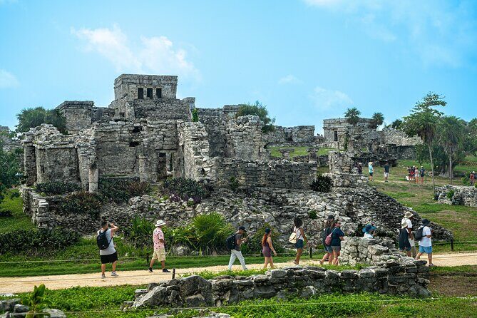 Tulum Coba & Cenote from Playa del Carmen - Stop 1: Tulum Archaeological Site by the Caribbean Sea