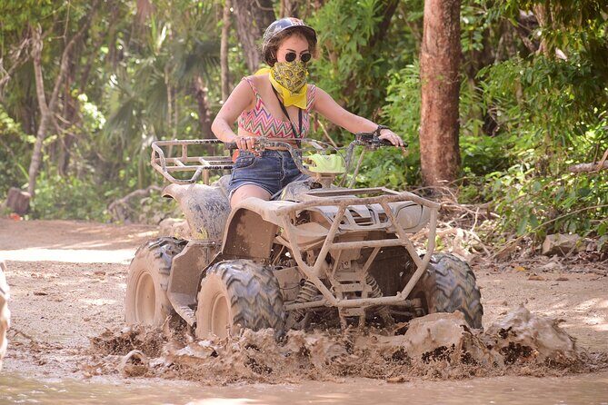 Tulum Extreme Mayan Adventure with ATV, Zipline and Cenote - Cenote Time: Swim, Snorkel, and Cool Down Underground