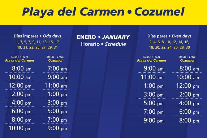 Ultramar Ferry, Regular round ticket, Playa del Carmen-Cozumel - Price and value: what $38.24 buys you