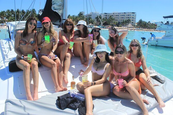 Unforgettable Catamaran Journey: Cancun to Isla Mujeres! - What you get on board: open bar, crew energy, and onboard comforts