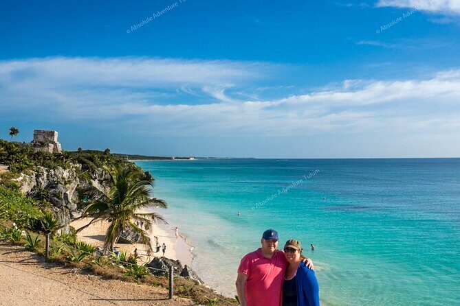 VIP Tulum Ruins Private Tour with Snorkeling in Stunning Cenote - Entering the Tulum Archaeological Site with tickets handled