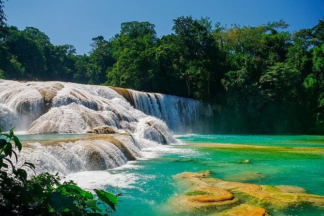 Waterfalls Agua Azul and Misol-ha - Agua Azul Waterfalls: Blue Carbonates and the Time to Enjoy Them