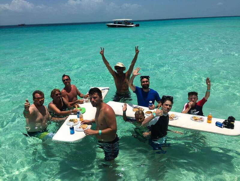 Whale Shark swimming ocean safari all included tour - After Whale Sharks: Reef Snorkeling and Isla Mujeres North Beach