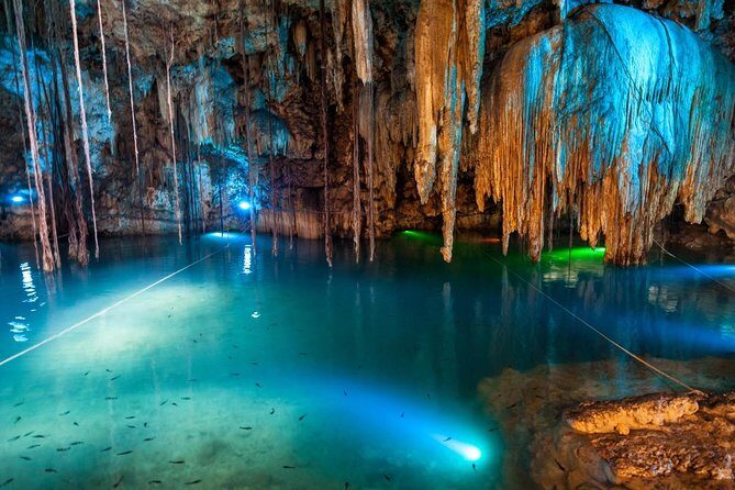 Xplor Fuego Admission <em>Official Product</em> – Key Highlights to Know Before You Go’ /></p>
<ul>
<li><strong>Timed entry at 5:30 pm</strong> helps you start quickly and avoid feeling stuck waiting.</li>
<li><strong>Underground raft and swim</strong> take you through illuminated caverns and the stalactite river experience.</li>
<li><strong>Zipline circuits at dusk</strong> include a water landing on the longer route.</li>
<li><strong>Amphibious vehicle rides</strong> let you drive above and below-ground trails.</li>
<li><strong>Included buffet + nonalcoholic drinks</strong> keeps you powered up through the night.</li>
<li><strong>Self-guided flow with frequent safety checks</strong> means you can move at your own pace, but you’ll still follow lots of signs.</li>
</ul>
<h2 id="why-xplor-fuego-feels-like-the-best-kind-of-night-out">Why Xplor Fuego Feels Like the Best Kind of Night Out</h2>
<p><img width="669" height="446" decoding="async" src=