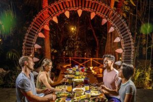 Xplor Fuego with Buffet Style Dinner and transportation - Locker time: getting set for wet gear and night safety